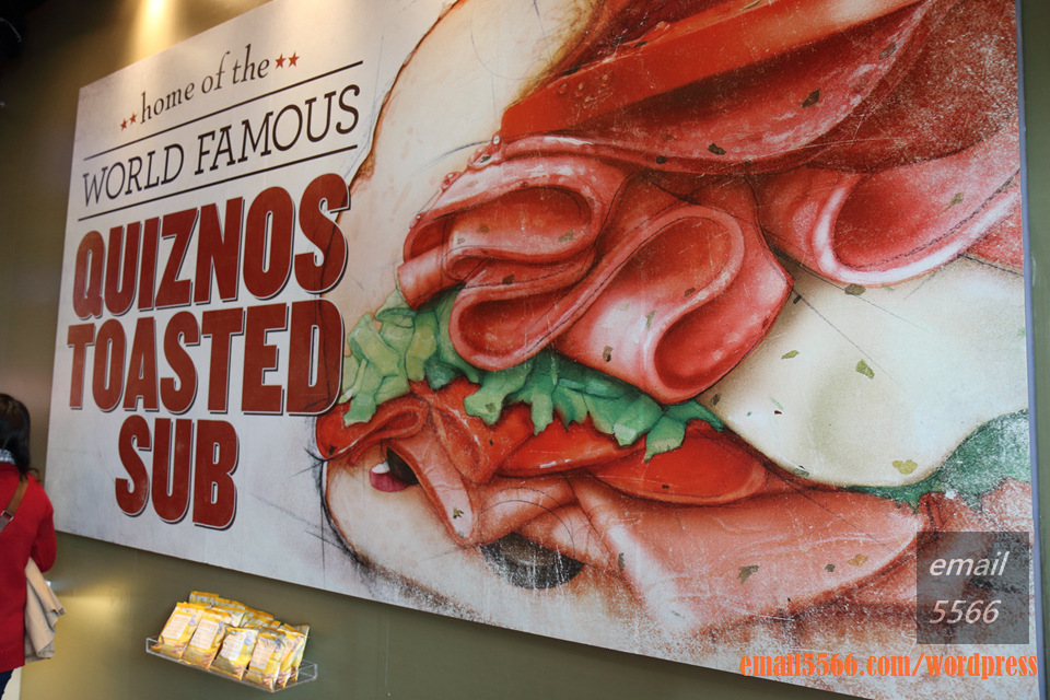 Quiznos 香烤三明治-起司牛肉蛋套餐