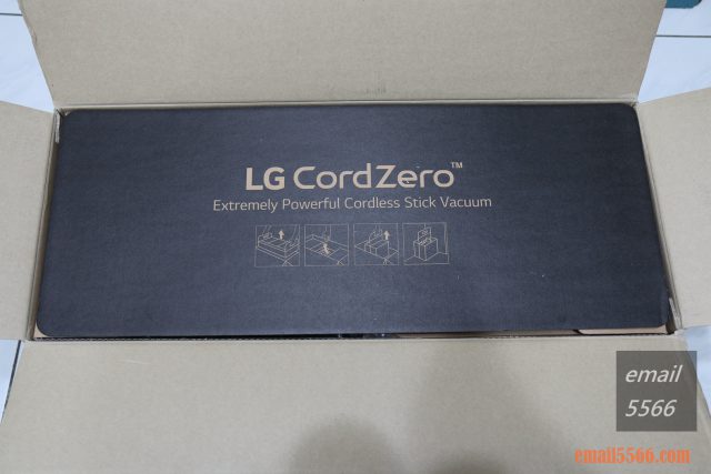 LG CordZero™ A9+濕拖無線吸塵器-上方紙蓋