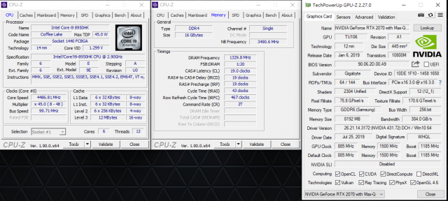 GIGABYTE AERO 15 X9 AI智慧筆電-CPU GPU