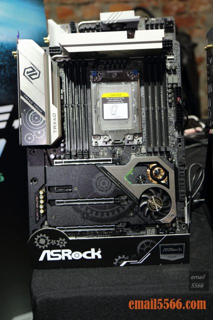 2019 XF 台北網聚-華擎 asrockTRX40 Taichi-主機板正面