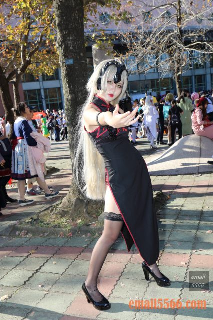 阡0.0 TW Cosplay~ FGO 黑貞德 同人旗袍-CWT53