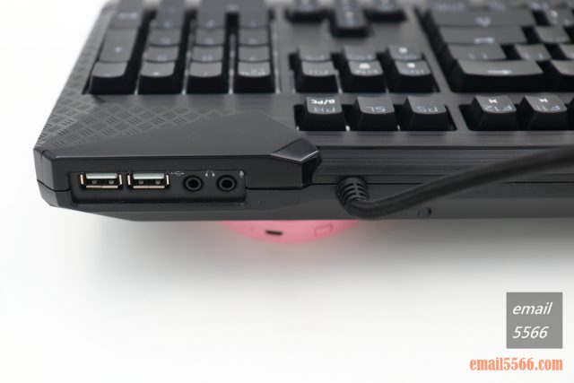 TESORO 鐵修羅 杜蘭朵劍 幻彩版 機械鍵盤-2個USB2.0接口和耳機麥克風雙接口