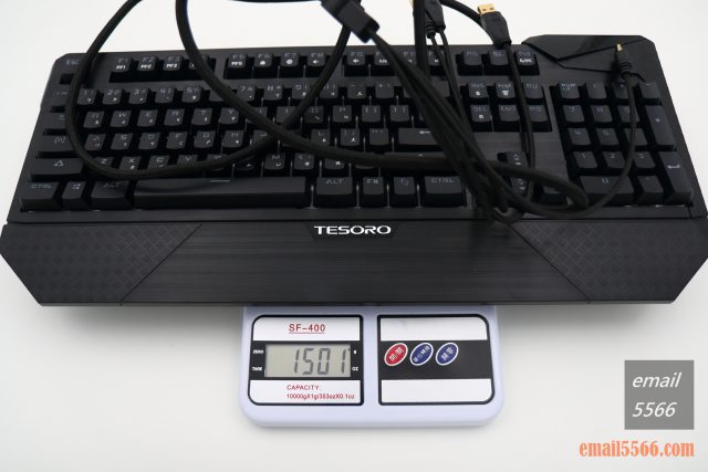 TESORO 鐵修羅 杜蘭朵劍 幻彩版 機械鍵盤-鍵盤重量1501公克