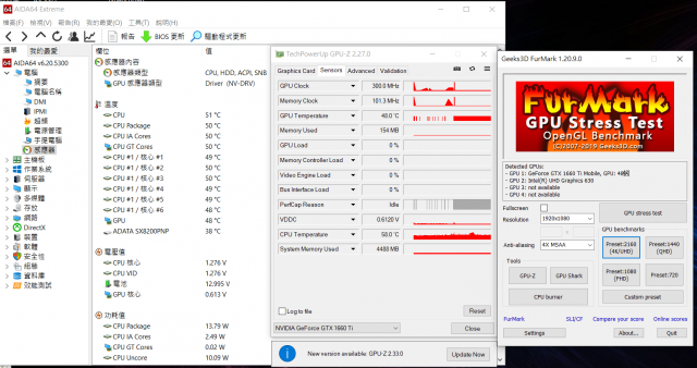 XPG XENIA女武神薩尼亞 電競筆電 1660Ti 開箱-待機溫度 XPG XENIA女武神薩尼亞 電競筆電 1660Ti 開箱-待機溫度