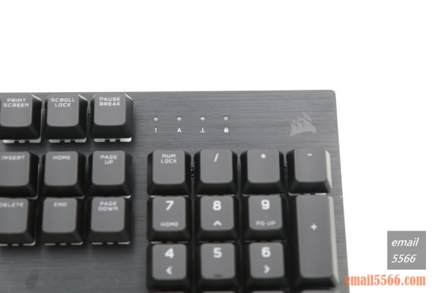 海盜船 CORSAIR K60 RGB PRO機械電競鍵盤 開箱-窄身 RGB CHERRY VIOLA軸-拉絲鋁框