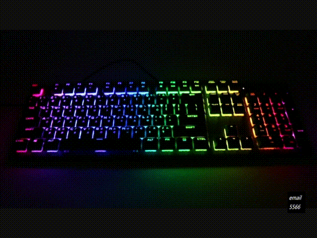 海盜船 CORSAIR K60 RGB PRO機械電競鍵盤 開箱-窄身 RGB CHERRY VIOLA軸-iCUE 燈光效果 彩虹波動