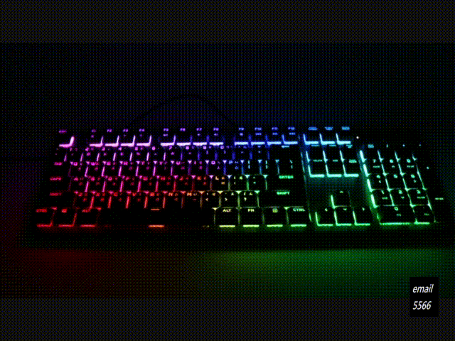 海盜船 CORSAIR K60 RGB PRO機械電競鍵盤 開箱-窄身 RGB CHERRY VIOLA軸-iCUE 燈光效果 螺旋彩虹