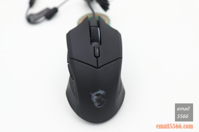 MSI 微星 GM08 電競滑鼠 開箱-滑鼠正面