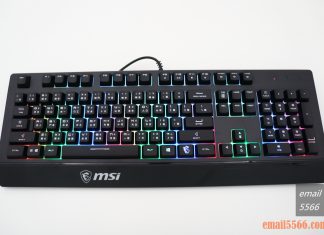 微星 MSI VIGOR GK20 GAMING 鍵盤 開箱-RGB