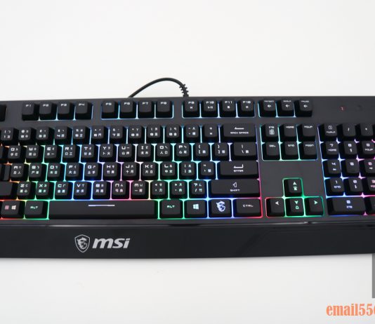 微星 MSI VIGOR GK20 GAMING 鍵盤 開箱-RGB