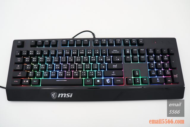 微星 MSI VIGOR GK20 GAMING 鍵盤 開箱-RGB