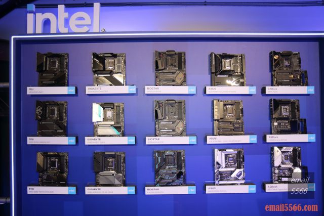 Intel Taiwan Open House 菁英玩家召集令-2021 12代Core 重返榮耀-Intel第12代Core 桌上型電腦處理器-各大製造商推出的新款主機板