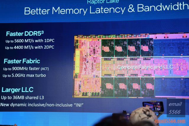 Intel Taiwan Open House 號令玩家作夥來-2022 13代Core x ARC 顯示卡-記憶體效能與通道提升速度，L3快取共享36MB