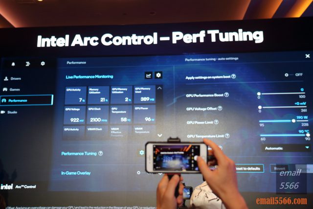 Intel Taiwan Open House 號令玩家作夥來-2022 13代Core x ARC 顯示卡-讓自己沉浸在高性能的遊戲體驗中-Intel Arc顯示介面-性能優化