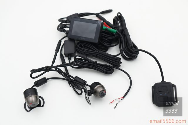 Mio MiVue M710D Sony的夜視雙鏡頭 機車行車記錄器-XMAX300-整體線組安裝