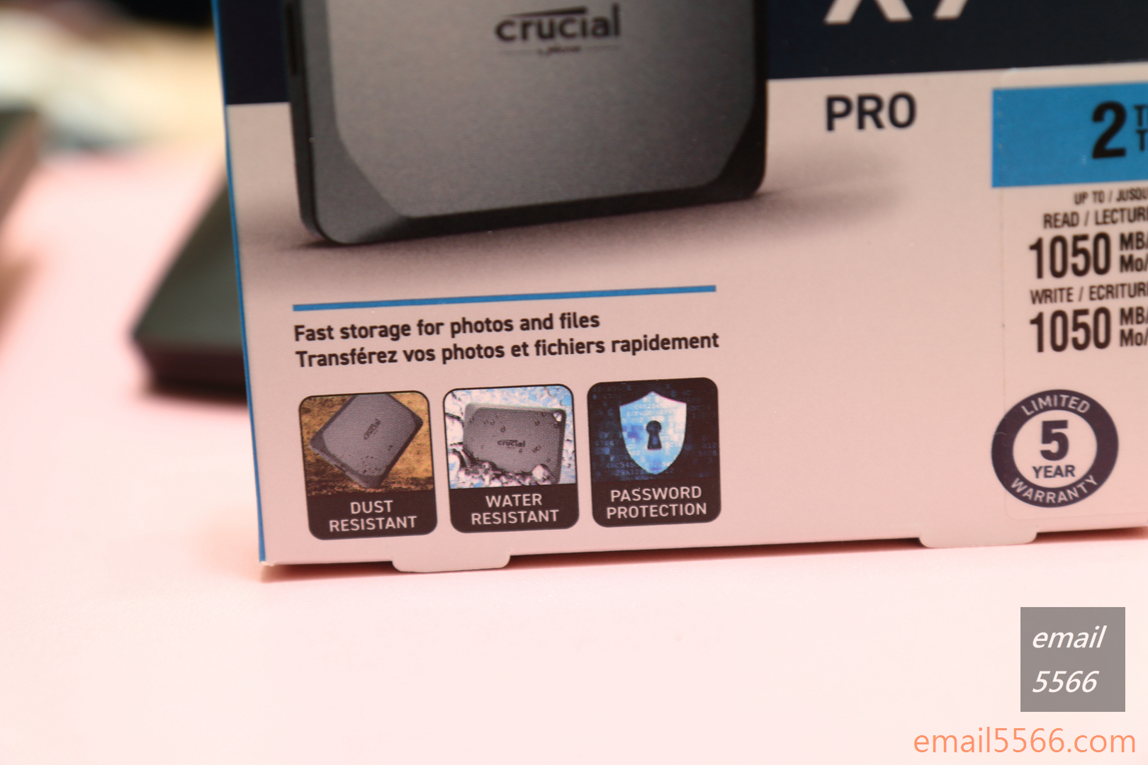 美光 Crucial X9 Pro 行動SSD硬碟 2TB 開箱-防塵、防潑水、密碼保護設計